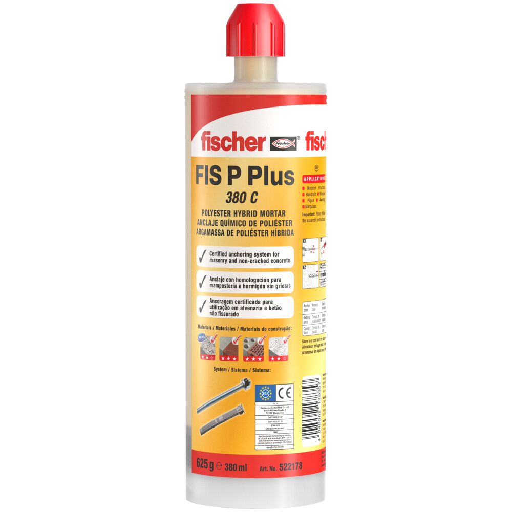 Fischer FIS P Plus 380 C Polyester Injection Hybrid Mortar Resin