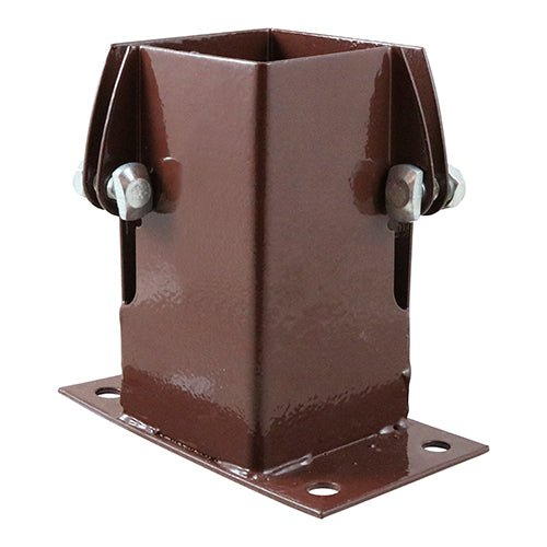 Flush Fit Bolt Down Shoe - Bolt Secure - Oxide Red - Pack 10