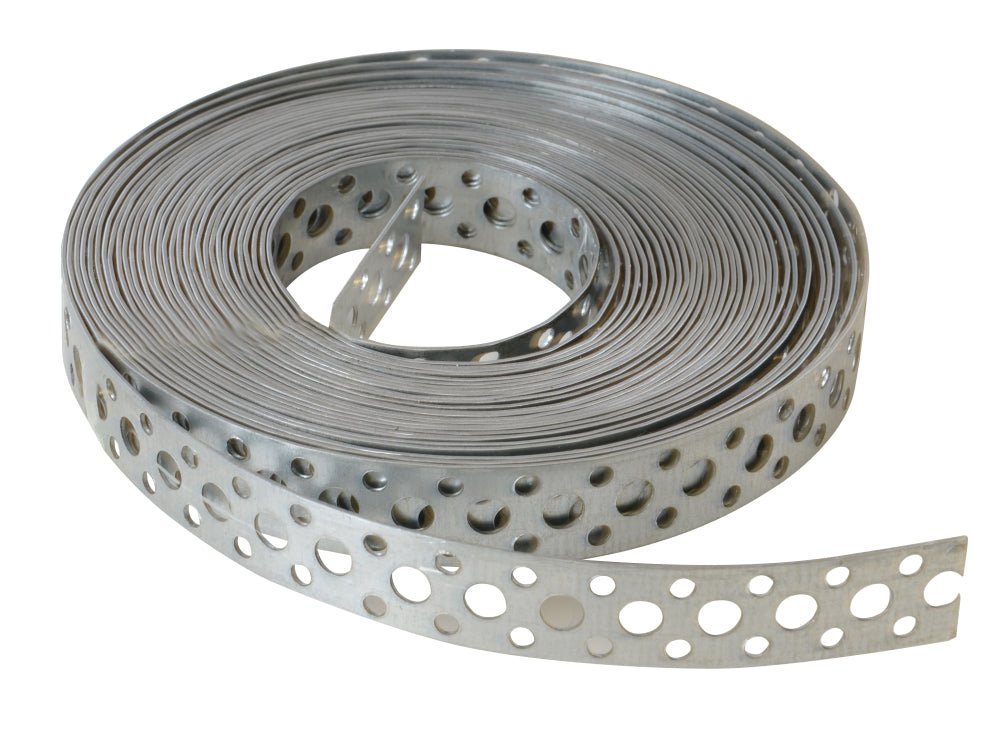 Forgefix Perforated Fixing Band - Galvanised 20mm x 1.0 x 10m
