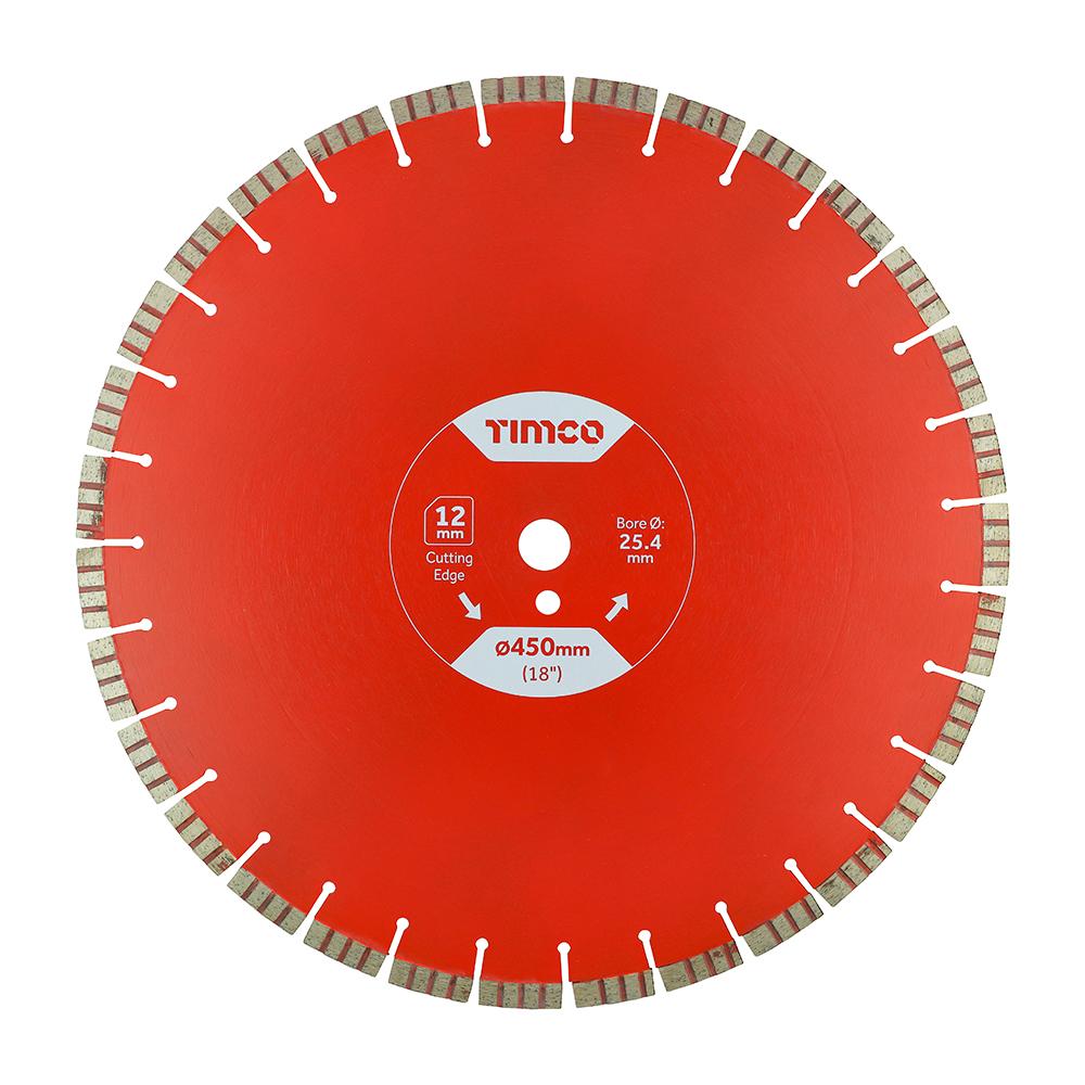 Premium Diamond Blade - Turbo Segmented Cutting Edge - Hard Materials