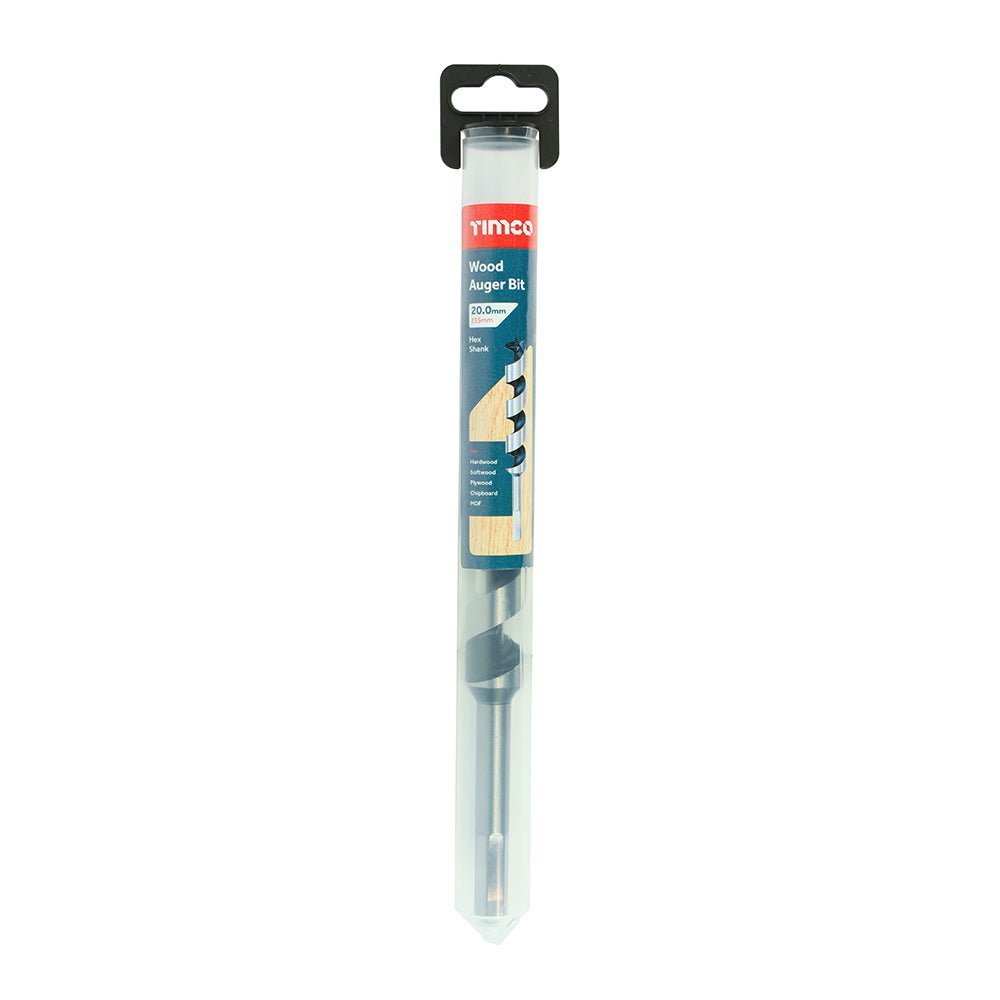 Wood Auger Bit - Hex Shank - 20.0 x 235