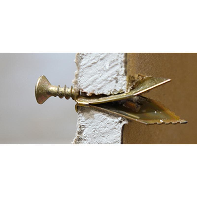 Hammer-In Plasterboard Fixing - PZ Pozi - Yellow