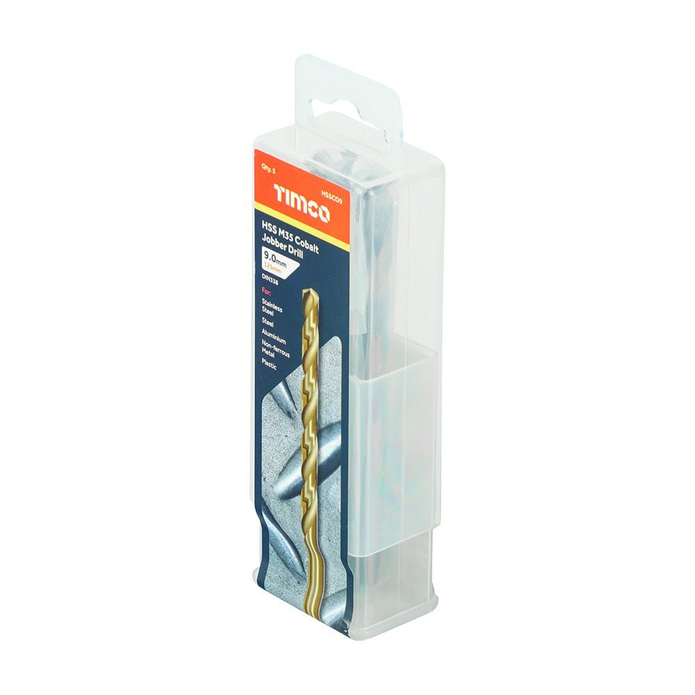 Ground Jobber Drills - Cobalt M35 - 9.0mm