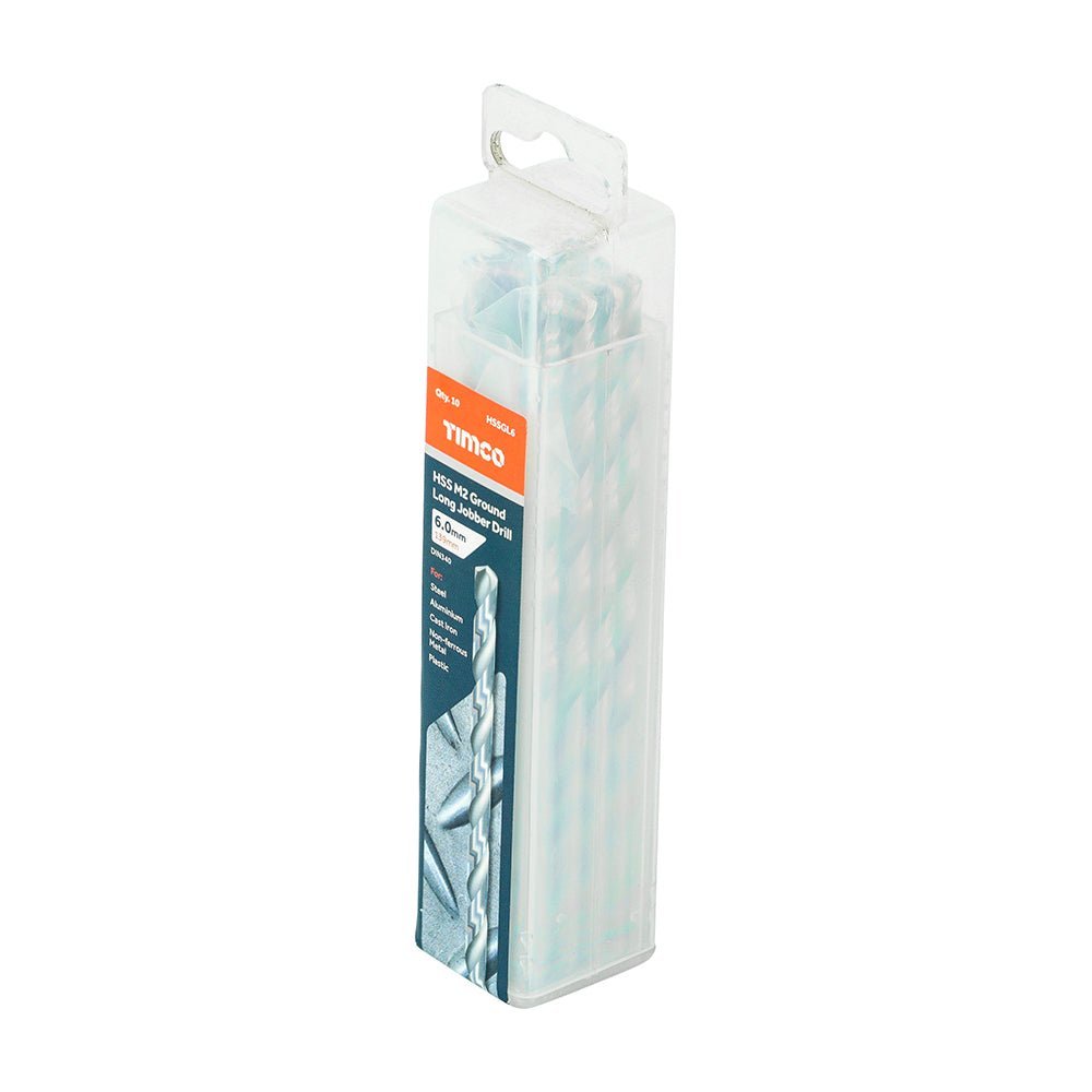 Ground Long Jobber Drills - HSS M2 - 6.0mm