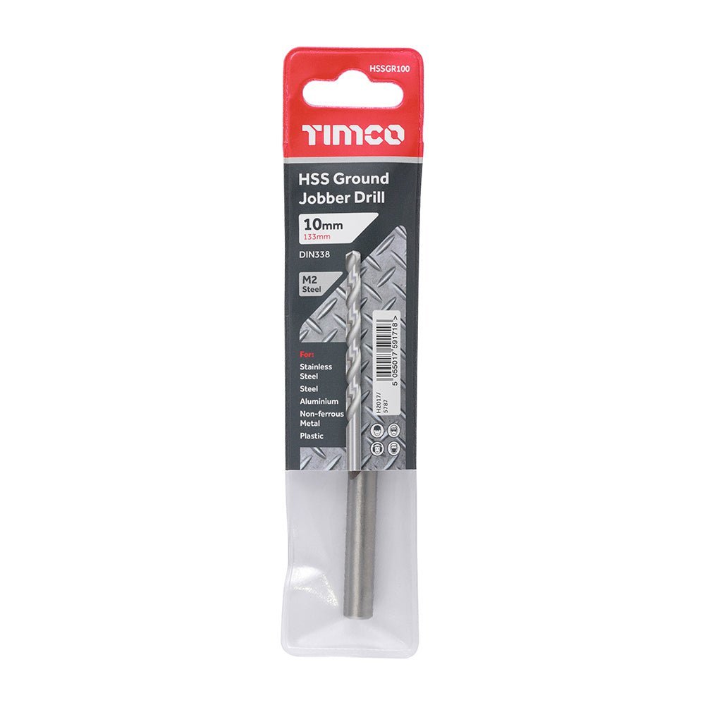 Ground Jobber Drills - HSS M2 - 10.0mm