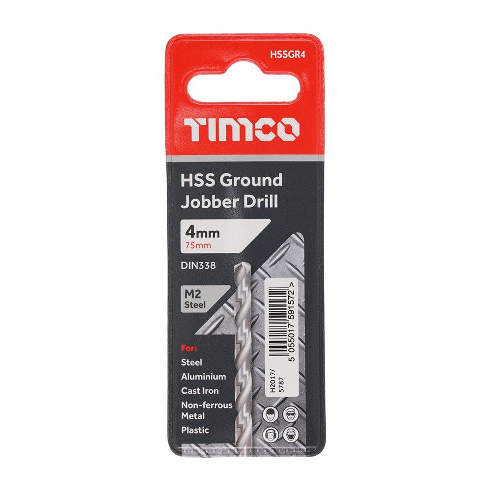 Ground Jobber Drills - HSS M2 - 4.0mm