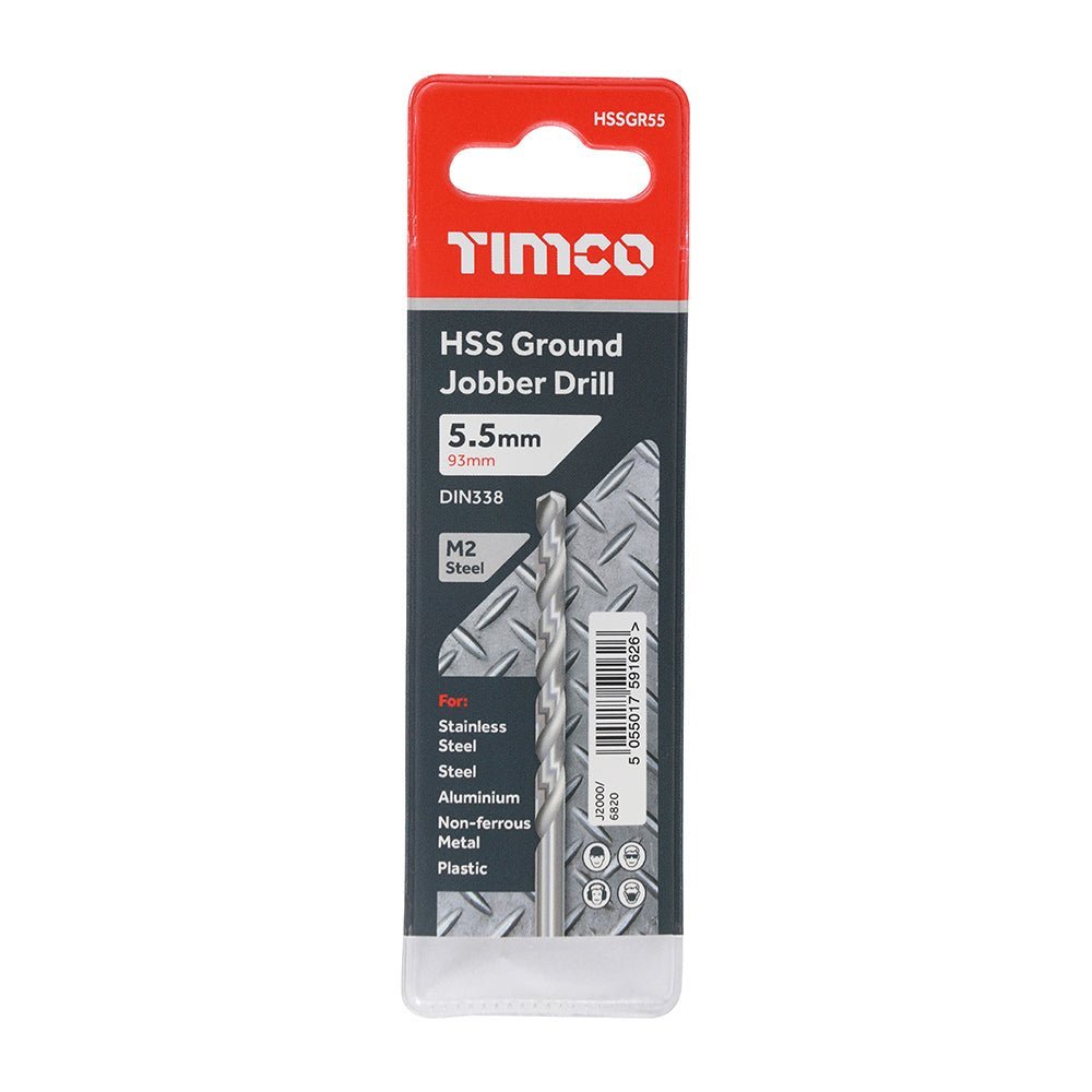 Ground Jobber Drills - HSS M2 - 5.5mm