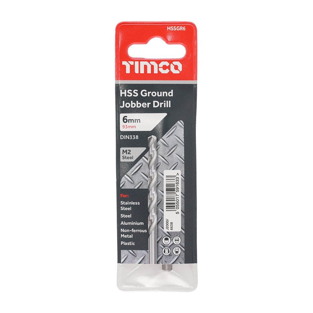 Ground Jobber Drills - HSS M2 - 6.0mm