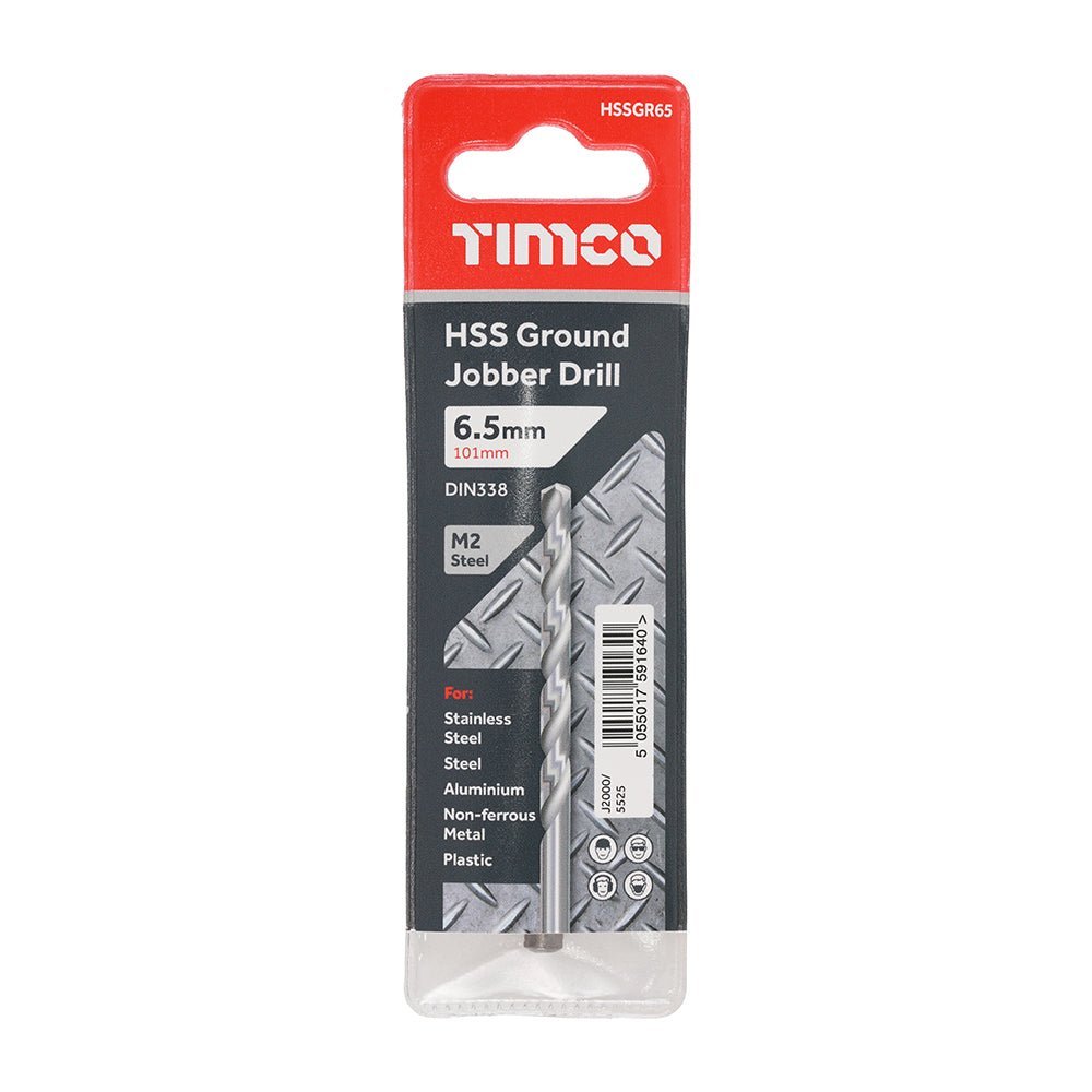 Ground Jobber Drills - HSS M2 - 6.5mm