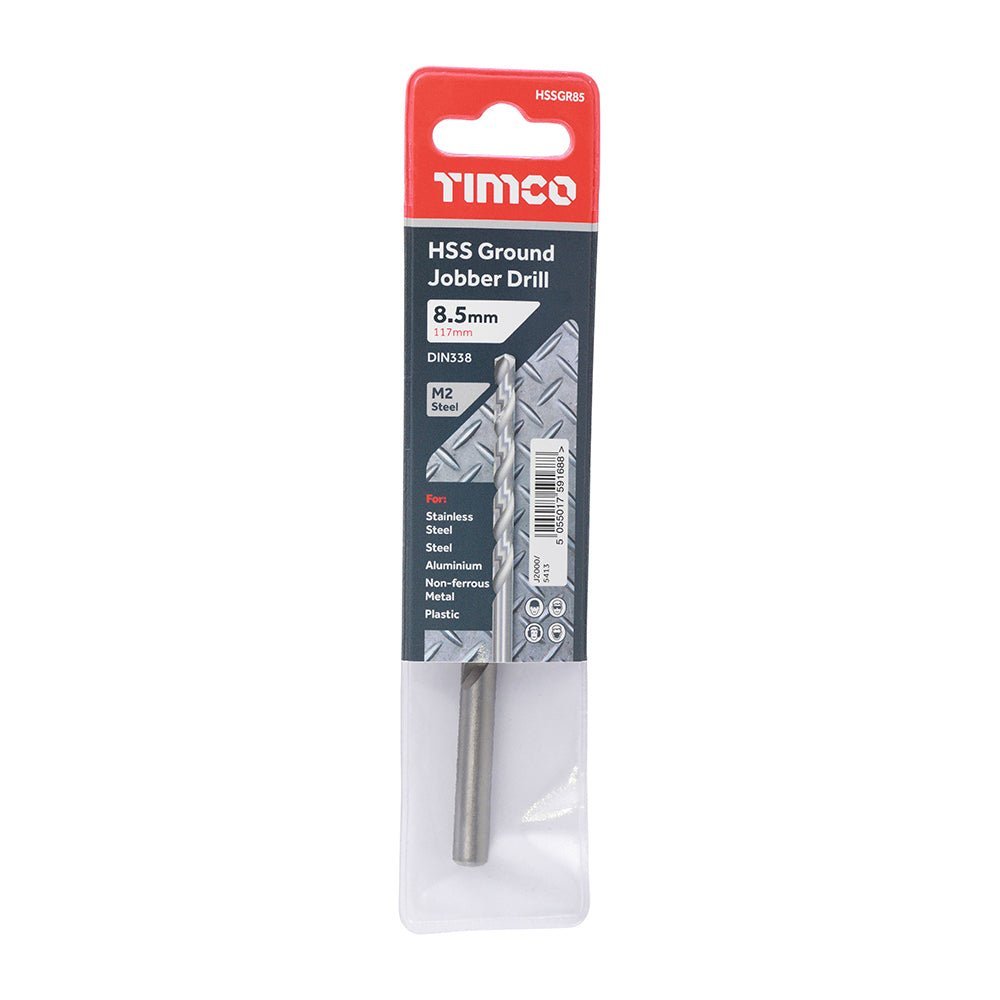 Ground Jobber Drills - HSS M2 - 8.5mm