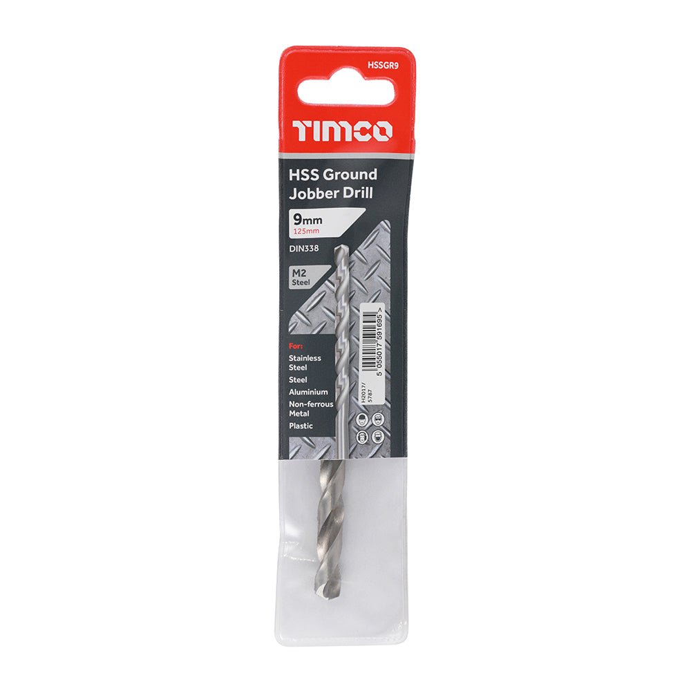 Ground Jobber Drills - HSS M2 - 9.0mm