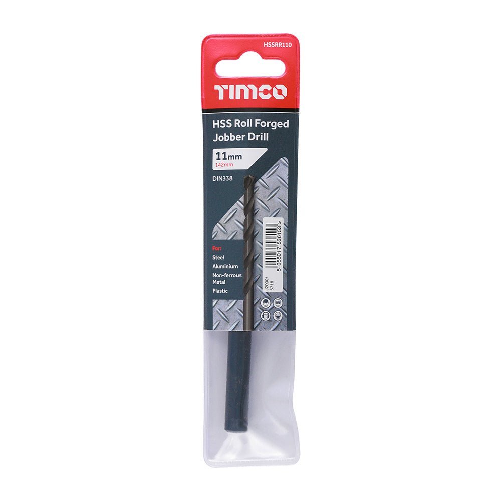 Roll Forged Jobber Drills - HSS - 11.0mm
