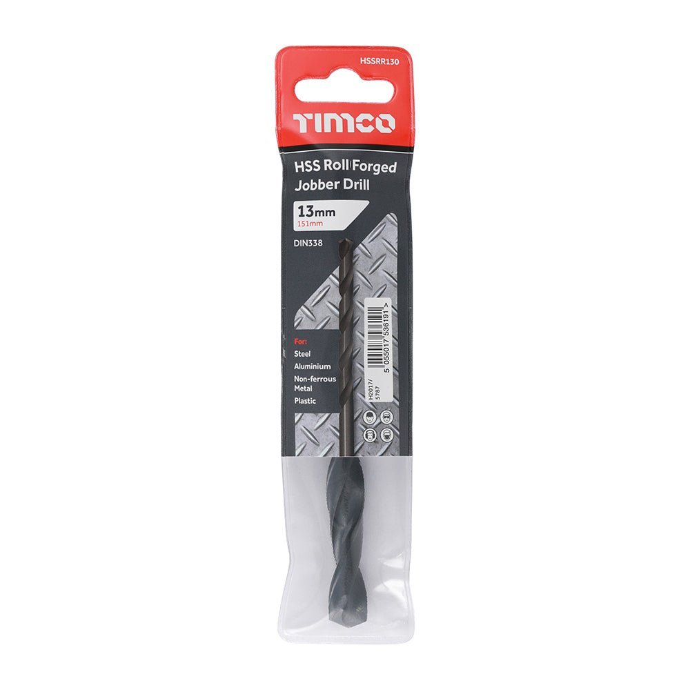 Roll Forged Jobber Drills - HSS - 13.0mm