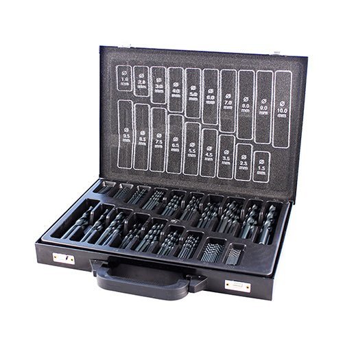 Roll Forged Jobber Drills Set - HSS - 170pcs