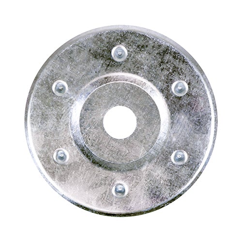 Large Metal Insulation Disc- Zinc