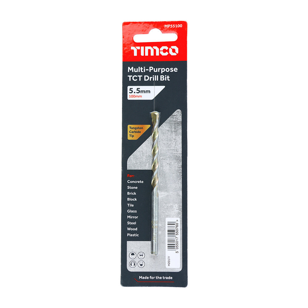 TCT Multi-Purpose Drill Bit - 5.5 x 100