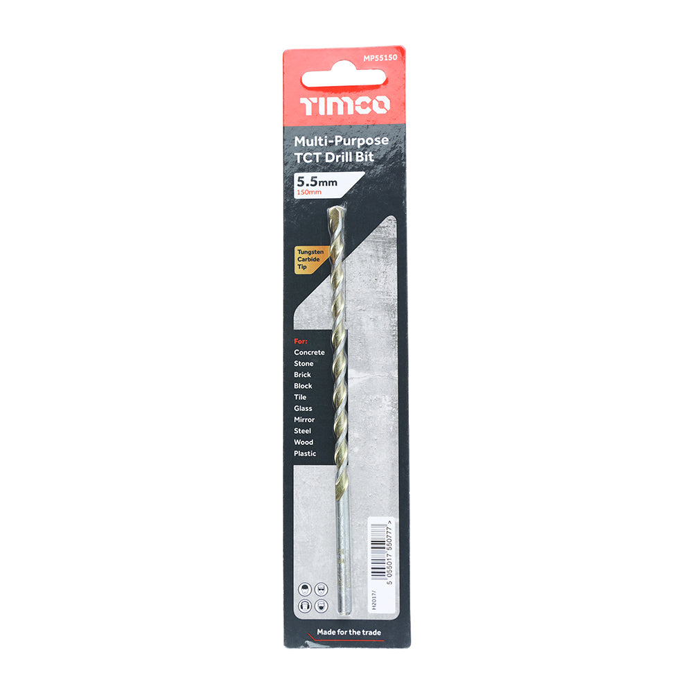 TCT Multi-Purpose Drill Bit - 5.5 x 150