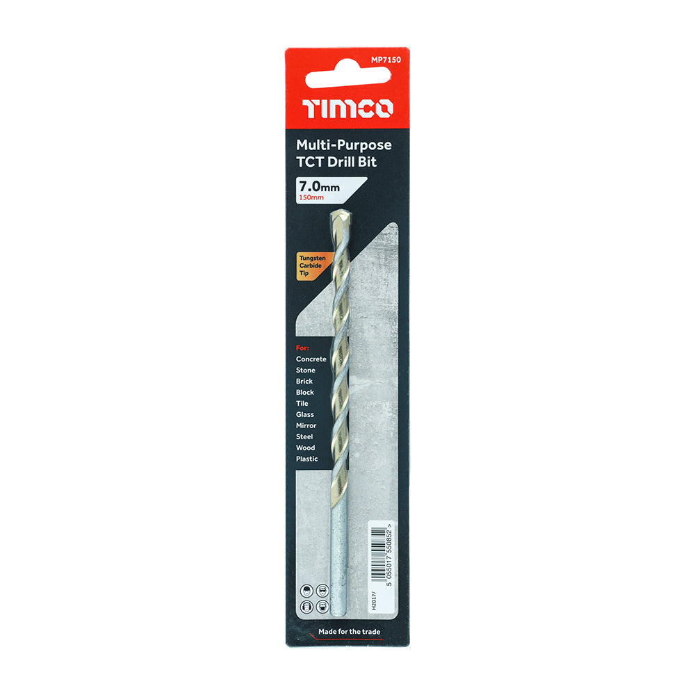 TCT Multi-Purpose Drill Bit - 7.0 x 150