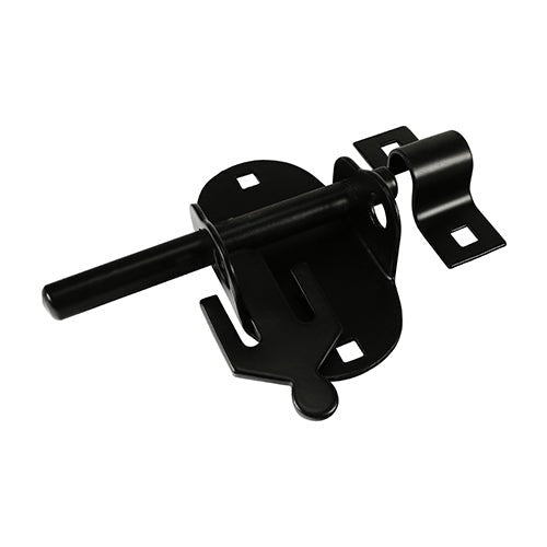 Oval Padbolt - Black - Gate & Door Bolt