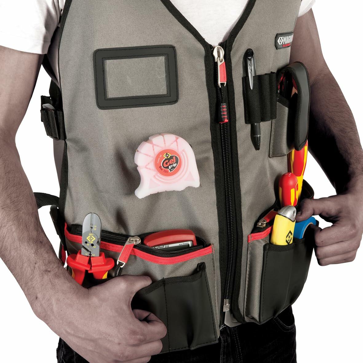 CK MA2729 Magma 14 Pockets Technicians Vest Visibility Strip