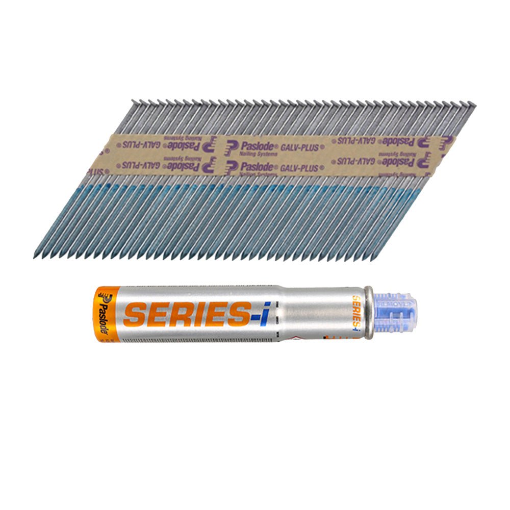 Paslode IM360Ci Nails & Fuel Cells Retail Pack - Plain Shank - Galvanised +