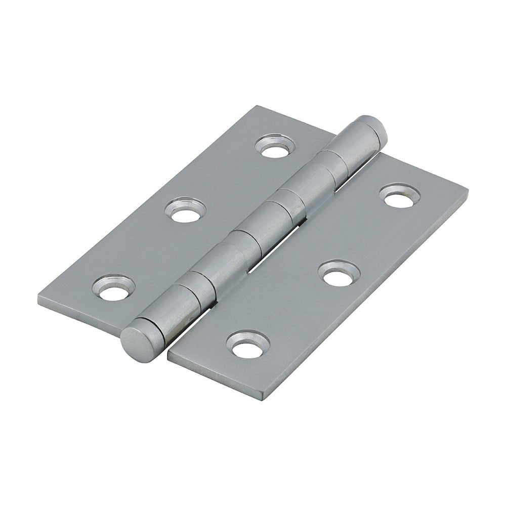 Performance Ball Race Hinge - Solid Brass - Satin Chrome (Pack 2)