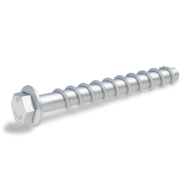 Rawlplug R-Hlx Concrete Screw Anchor M8 10Mmx40 Hex With Flange Zinc Flake Coating (Box of 50)