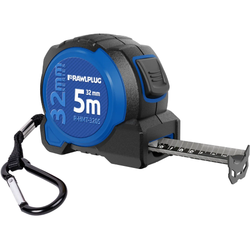 Rawlplug Measuring Tape, 32Mm Series, 5M Metric & Imperial