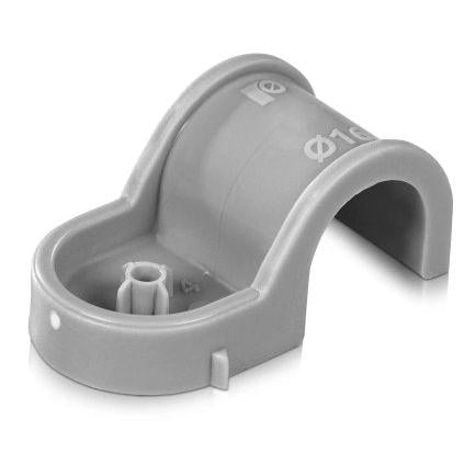 Rawlplug Single Plastic Clip For Plumbing Applications, Reinforced Pa, Diameter 20Mm (Box of 80)