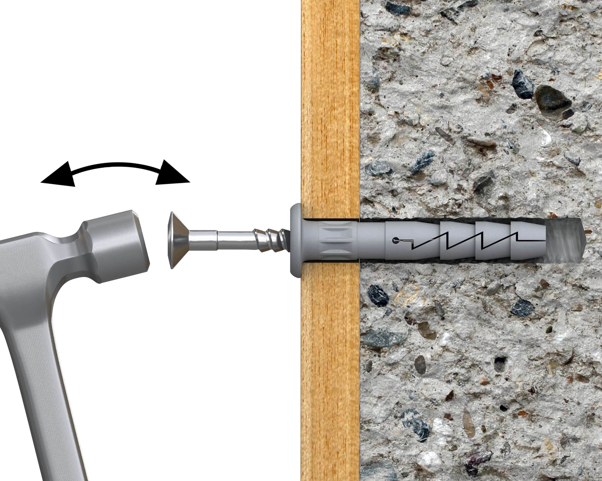 Rawlplug R-FX Mushroom Head Hammer-In Fixings