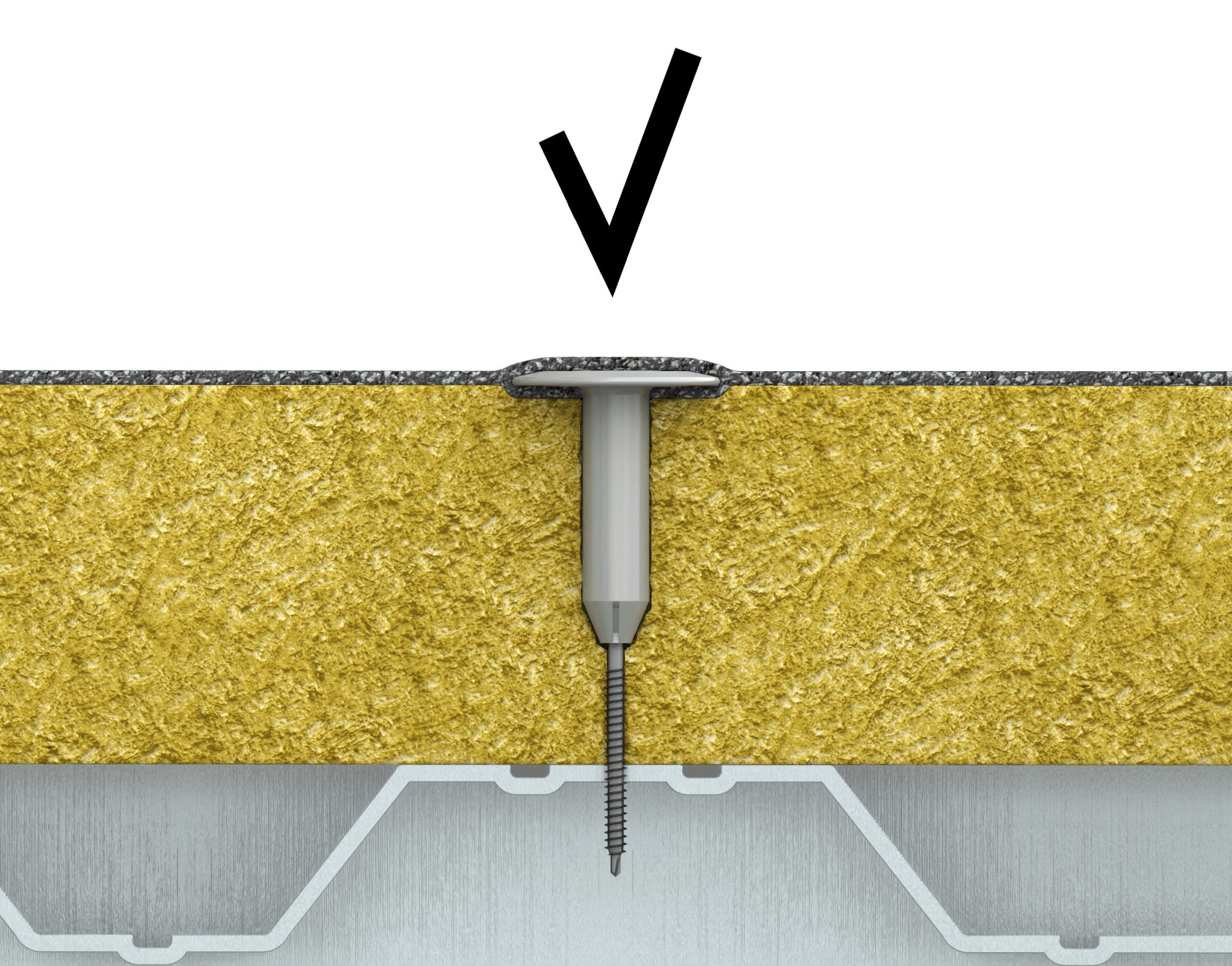 Rawlplug R-GOK - Flat Roofing Telescopic Sleeve with Round Plate