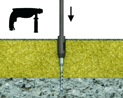 Rawlplug R-GOK - Flat Roofing Telescopic Sleeve with Round Plate