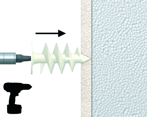 Rawlplug R-ISO-PLUG Insulation Fixings - Helical - Insulated Facade Fastening