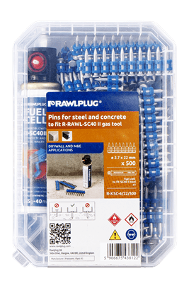 Rawlplug R-KCS Plastic Collated Pins For Steel with Fuel Cells