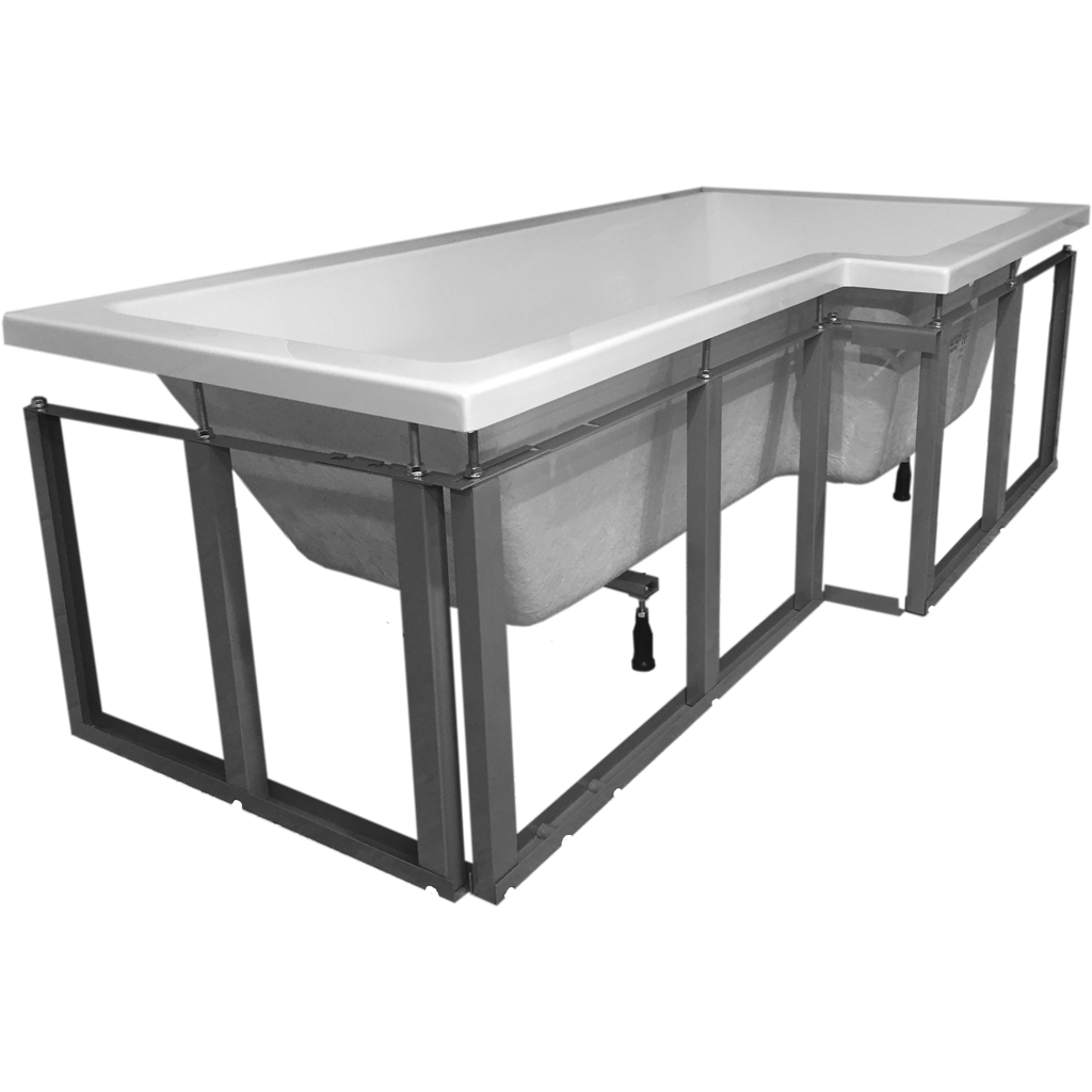 Rawlplug TubFix L Shaped Bath/Shower Frame Kit