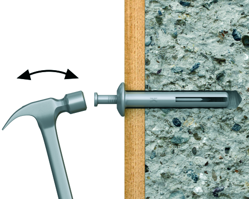 Rawlplug ZN-AL Alloy Hammer Fixings & Steel Nail