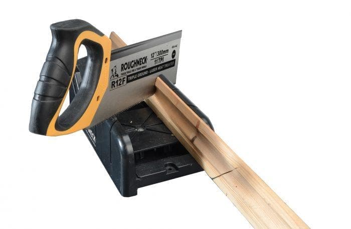 Roughneck Mitre Box & Hardpoint Tenon Saw Set 300mm (12in)