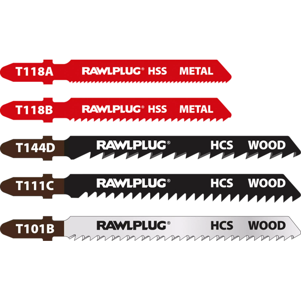 Rawlplug Jigsaw Wood/Metal Ass (Pack Of 5)