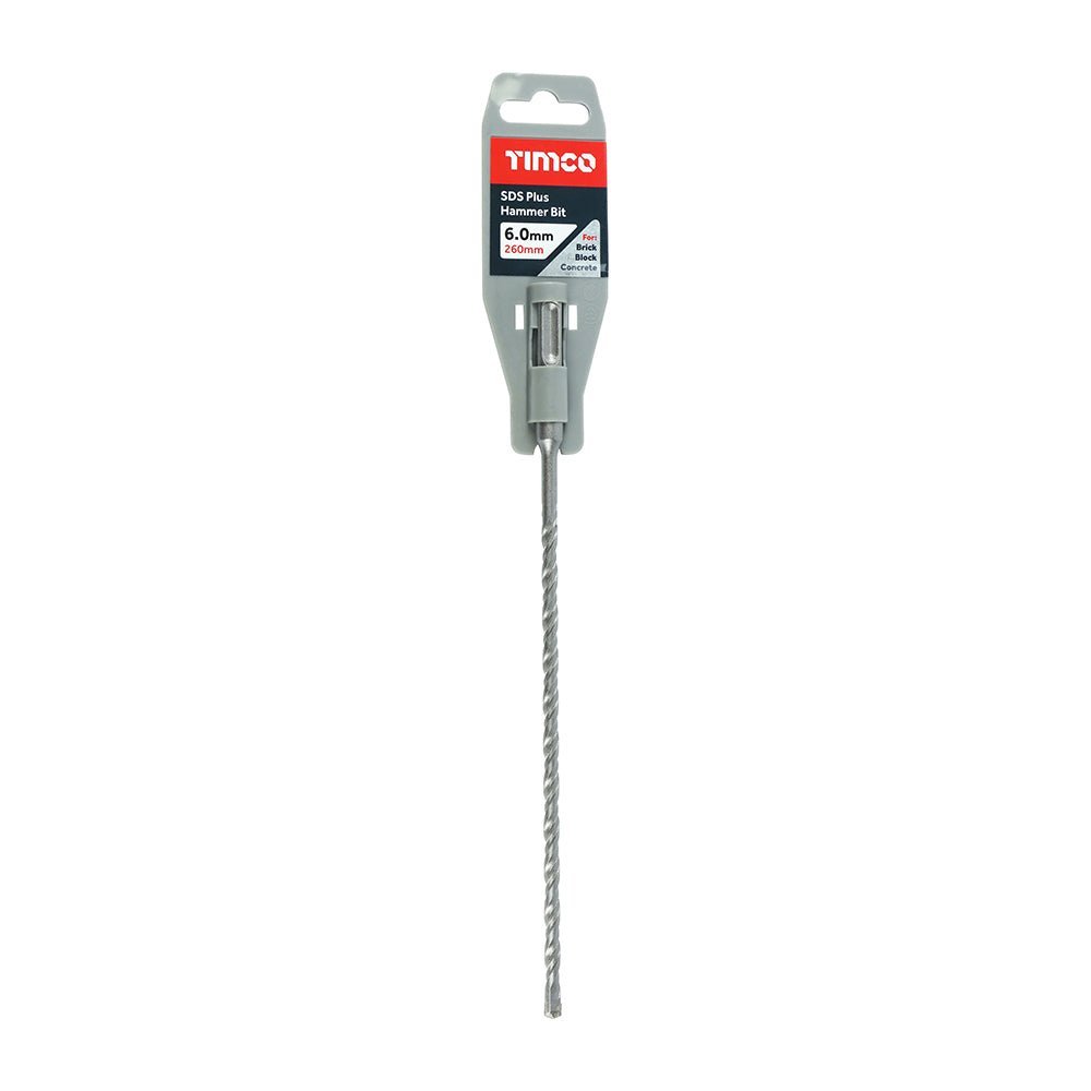 SDS Plus Hammer Bit - 6.0 x 260