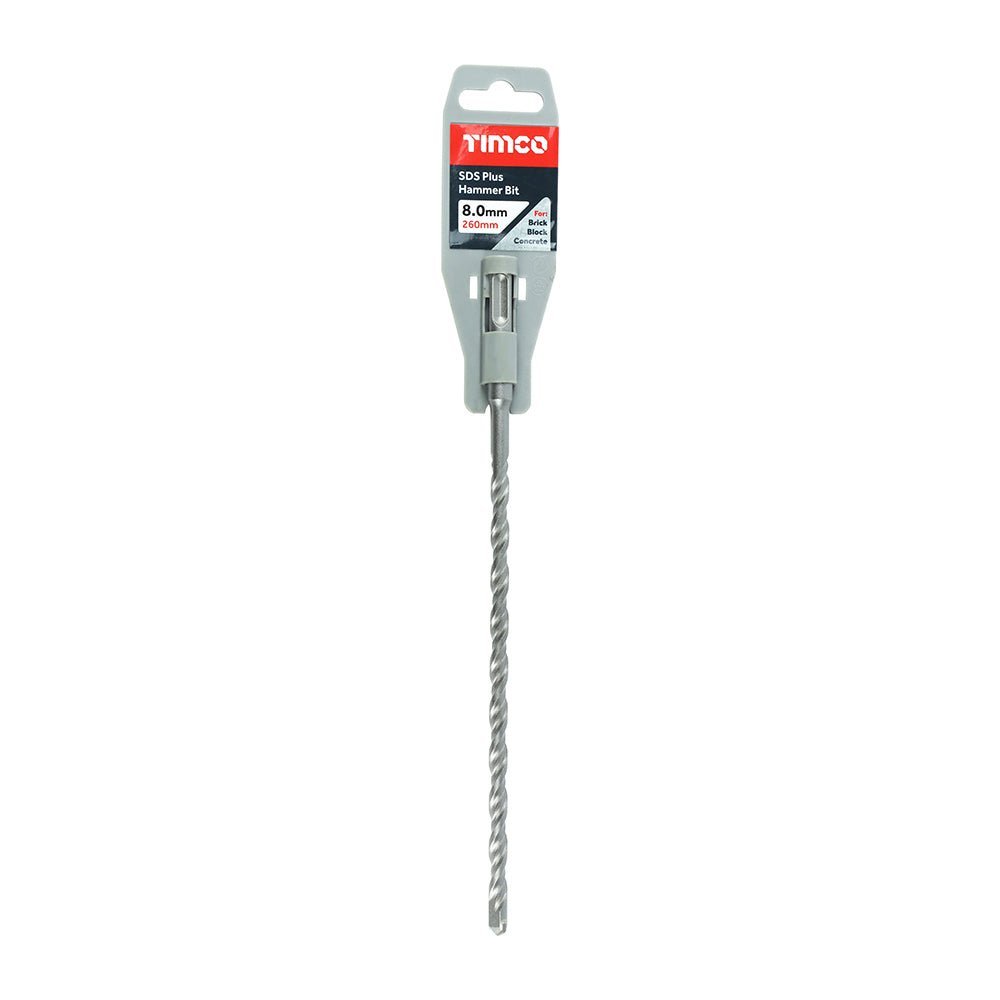 SDS Plus Hammer Bit - 8.0 x 260