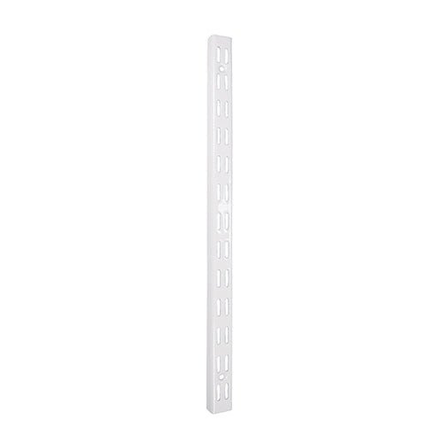 Shelving Twin Slot Upright - White - Pack 10