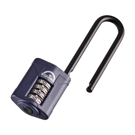Squire CP40 - 2.5" Combination Padlock Steel Long Shackle - 40mm