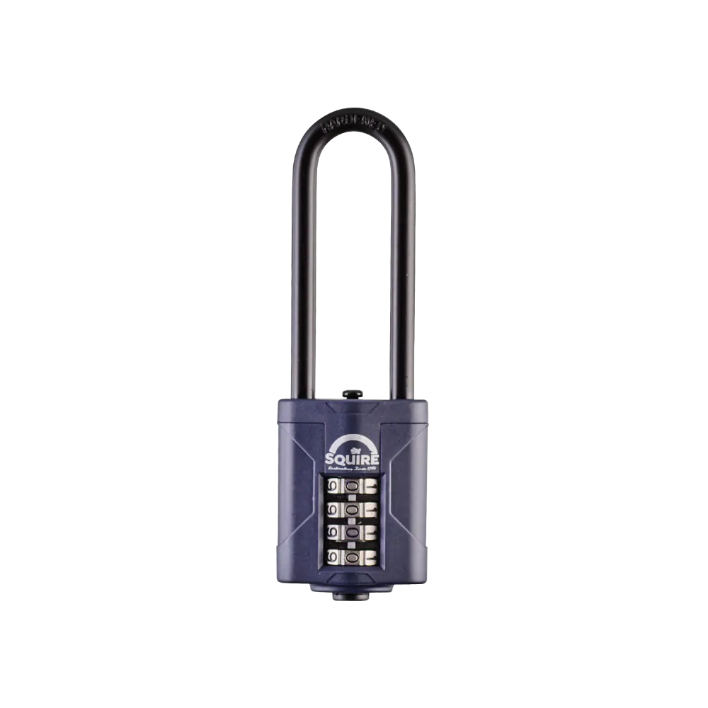 Squire CP40 - 2.5" Combination Padlock Steel Long Shackle - 40mm