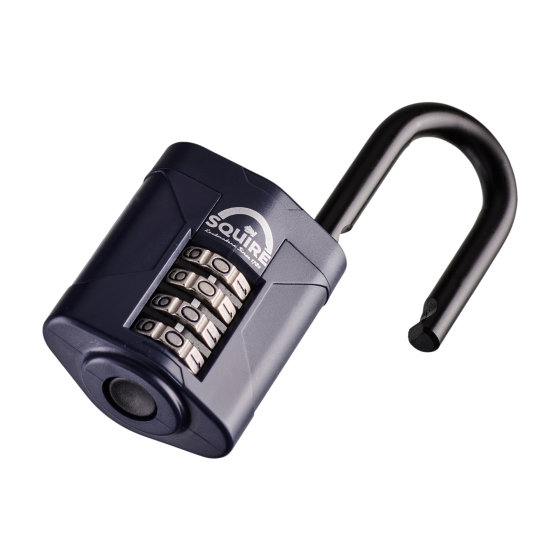 Squire CP50 - 1.5" Combination Padlock Steel Long Shackle - 50mm