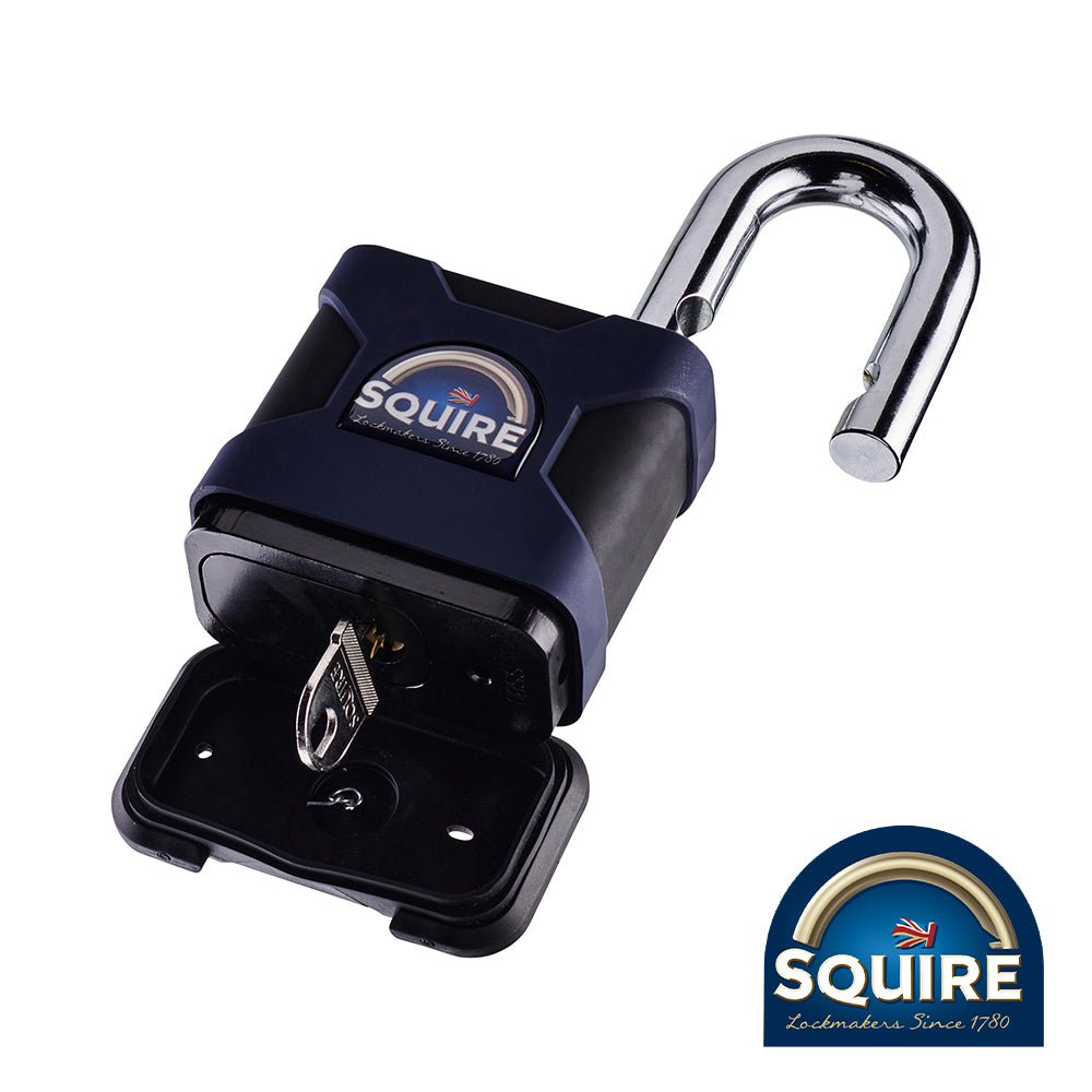 Squire SS80S Stronghold Padlock Open Shackle - 80mm