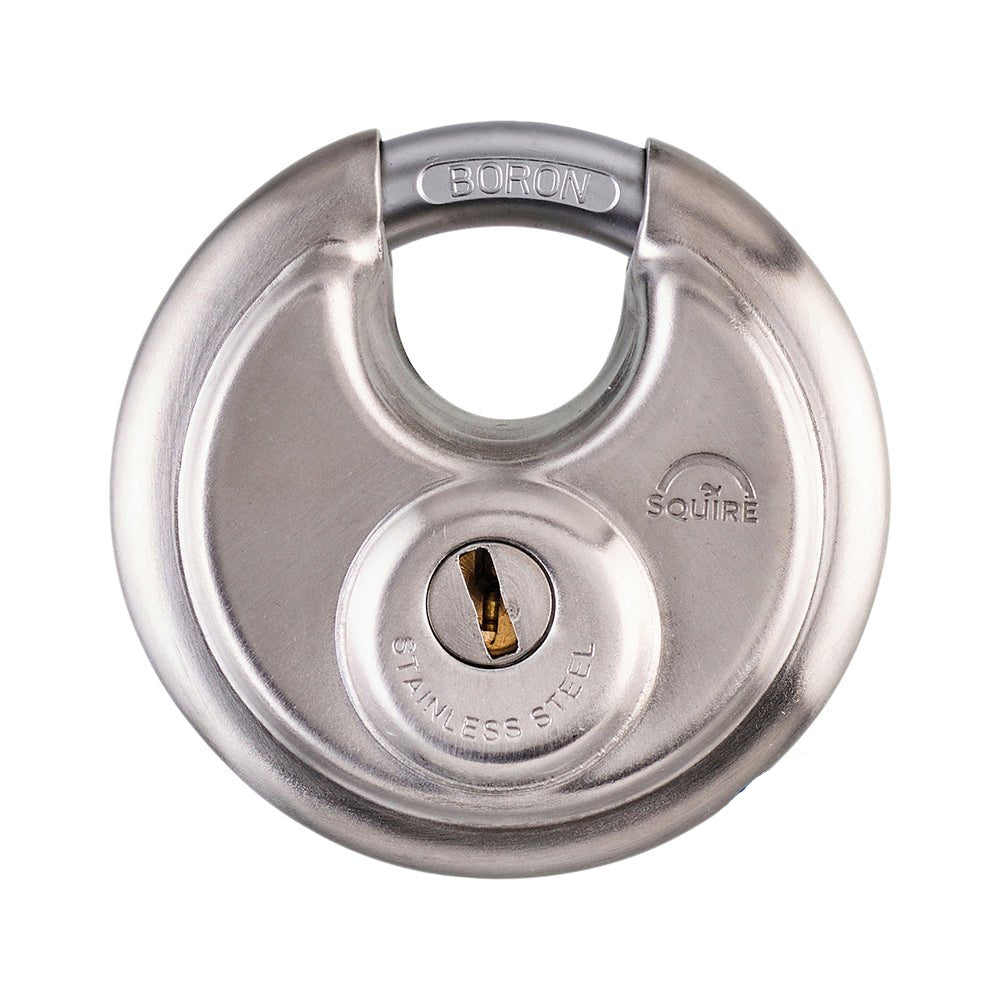 Squire Stainless Steel Disc Padlock Keyed Alike - 70mm