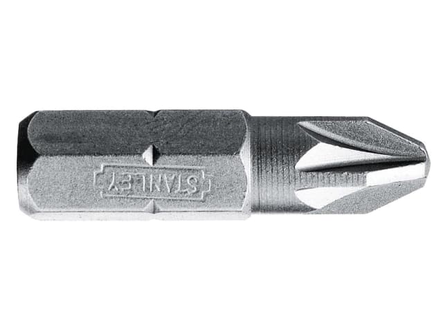 Stanley Pozidriv 2pt Bit 25mm (Box of 25)