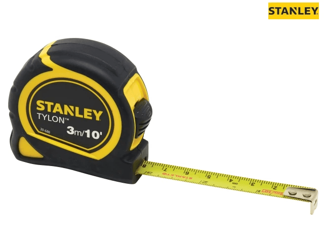 Stanley Tylon Pocket Tape 3m/10ft (Width 13mm) 0-30-686