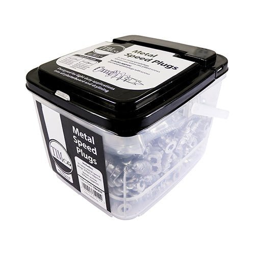 Metal Speed Plasterboard Plugs & Screws - Zinc