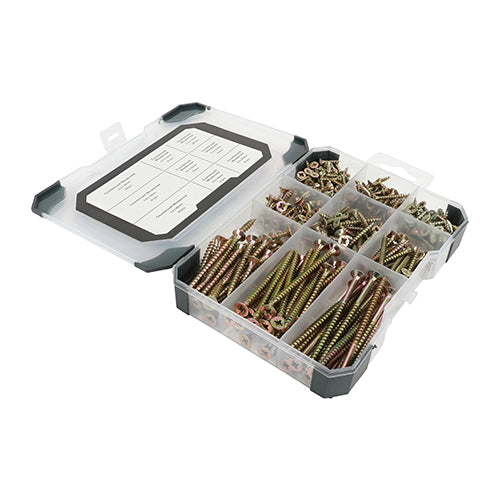 Mixed Tray - Woodscrews - Yellow